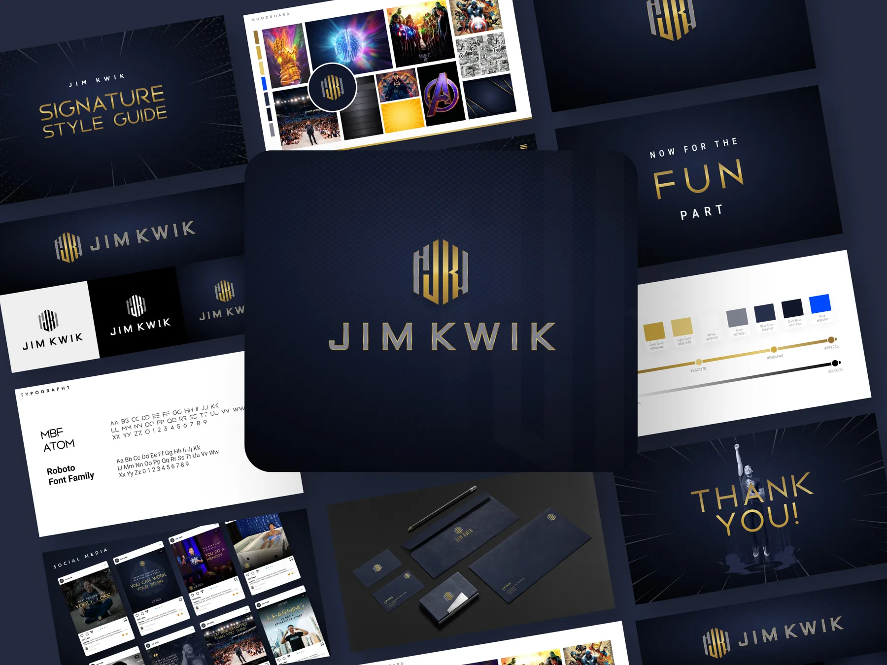 Brand identity for brain coach Jim Kwik