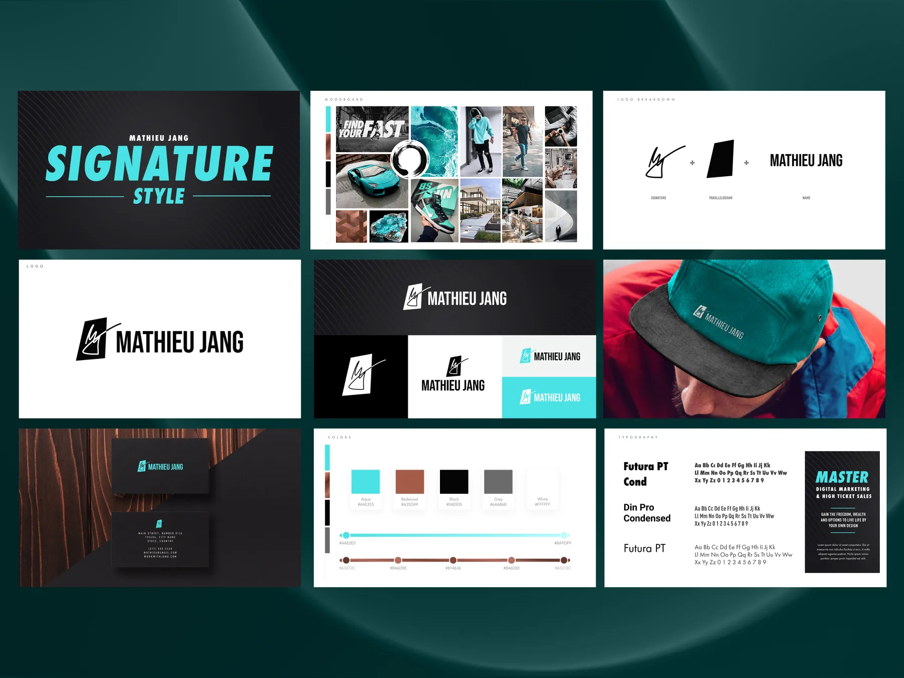 Brand identity style guide for a marketing mentor
