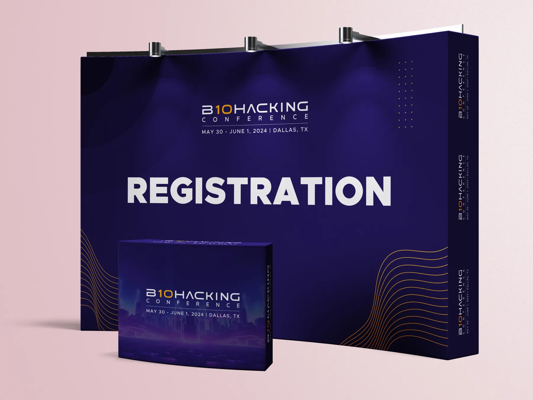 Exhibition stand design for the Biohacking Conference
