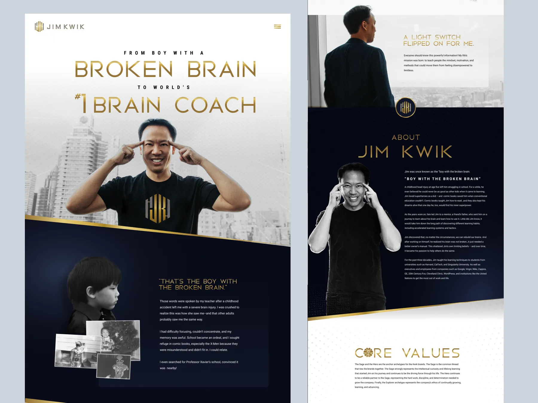Website for brain coach Jim Kwik